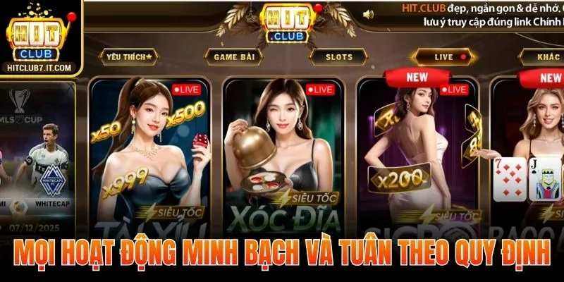 Mọi hoạt động minh bạch và tuân theo quy định quốc tế